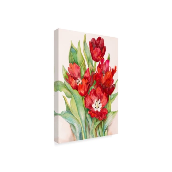 Joanne Porter 'Tulips Opening Up' Canvas Art,16x24